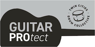 GUITAR PROTECT ·TWIN CITIES· DRUM COLLECTIVE logo