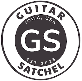 GUITAR SATCHEL GS IOWA, USA EST 2023 logo