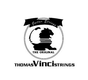 GUITAR STRINGS THE ORIGINAL THOMAS VINCI STRINGS logo
