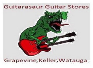 GUITARASAUR GUITAR STORES GRAPEVINE, KELLER, WATAUGA logo