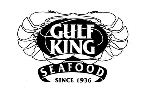 GULF KING SEAFOOD SINCE 1936 logo