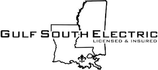 GULF SOUTH ELECTRIC LICENSED & INSURED logo