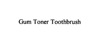 GUM TONER TOOTHBRUSH logo