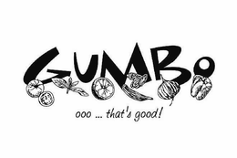 GUMBO OOO ... THAT'S GOOD! logo