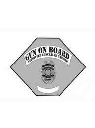 GUN ON BOARD PERMITTED CONCEALED CARRIER logo