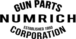 GUN PARTS NUMRICH ESTABLISHED 1950 CORPORATION logo