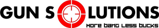 GUN SOLUTIONS MORE BANG LESS BUCKS logo