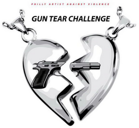 GUN TEAR CHALLENGE PHILLY ARTIST AGAINST VIOLENCE logo