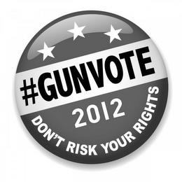 #GUNVOTE 2012 DON'T RISK YOUR RIGHTS logo