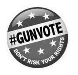#GUNVOTE DON'T RISK YOUR RIGHTS logo