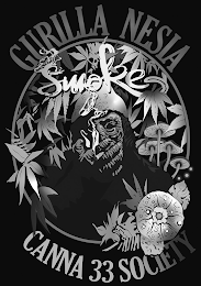 GURILLA NESIA SMOKE CANNA 33 SOCIETY logo