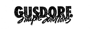 GUSDORF. SIMPLE SOLUTIONS logo