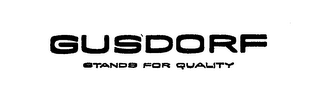 GUSDORF STANDS FOR QUALITY logo