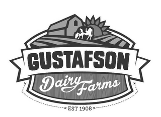 GUSTAFSON DAIRY FARMS EST 1908 X logo