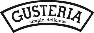 GUSTERIA SIMPLE. DELICIOUS. logo