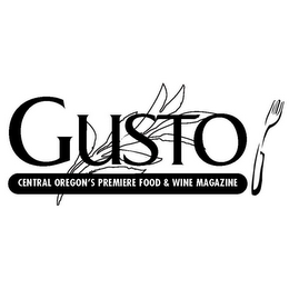 GUSTO CENTRAL OREGON'S PREMIERE FOOD & WINE MAGAZINE logo