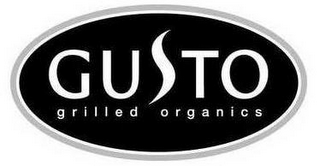 GUSTO GRILLED ORGANICS logo