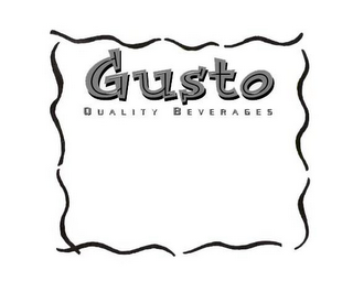 GUSTO QUALITY BEVERAGES logo