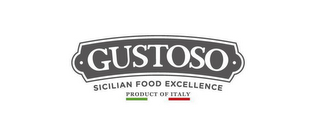 GUSTOSO SICILIAN FOOD EXCELLENCE PRODUCT OF ITALY logo