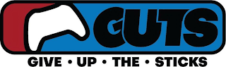 GUTS GIVE·UP·THE·STICKS logo