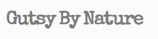 GUTSY BY NATURE logo