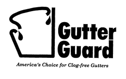 GUTTER GUARD AMERICA'S CHOICE FOR CLOG-FREE GUTTERS logo