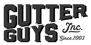 GUTTER GUYS INC. SINCE 2003 logo