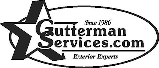 GUTTERMAN SERVICES.COM EXTERIOR EXPERTS SINCE 1986 logo