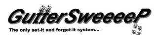 GUTTERSWEEEEP THE ONLY SET-IT AND FORGET-IT SYSTEM... logo