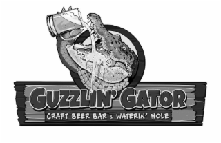 GUZZLIN' GATOR CRAFT BEER BAR & WATERIN' HOLE logo