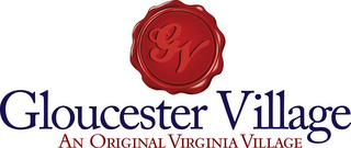GV GLOUCESTER VILLAGE AN ORIGINAL VIRGINIA VILLAGE logo