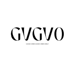 GVGVO GOOD VIBES GOOD VIBES ONLY logo