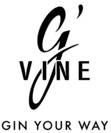 G'VINE GIN YOUR WAY logo