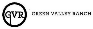 GVR GREEN VALLEY RANCH logo