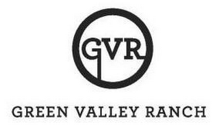 GVR GREEN VALLEY RANCH logo