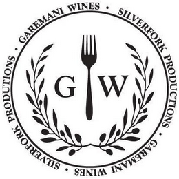 GW · GAREMANI WINES · SILVERFORK PRODUCTIONS logo