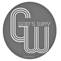 GW GOD'S WAY CLOTHING logo