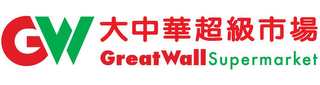 GW GREAT WALL SUPERMARKET logo