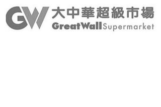 GW GREAT WALL SUPERMARKET logo