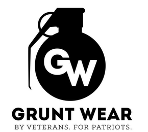 GW GRUNT WEAR BY VETERANS. FOR PATRIOTS. logo