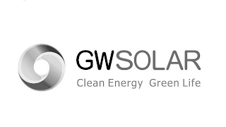 GWSOLAR CLEAN ENERGY GREEN LIFE logo