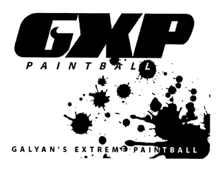 GXP PAINTBALL GALYAN'S EXTREME PAINTBALL logo