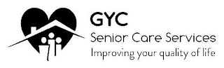 GYC SENIOR CARE SERVICES IMPROVING YOURQUALITY OF LIFE logo