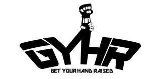 GYHR GET YOUR HAND RAISED logo