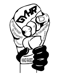 GYHR GET YOUR HAND RASIED HAND RAISED logo