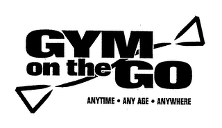 GYM ON THE GO ANYTIME. ANY AGE. ANYWHERE logo