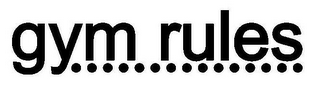 GYM RULES logo