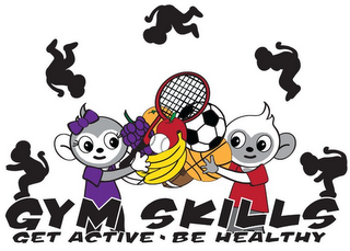 GYM SKILLS GET ACTIVE. BE HEALTHY logo