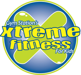 GYM STATION'S XTREME FITNESS FOR KIDS X logo