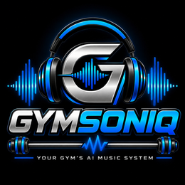 GYMSONIQ YOUR GYM'S AI MUSIC SYSTEM logo